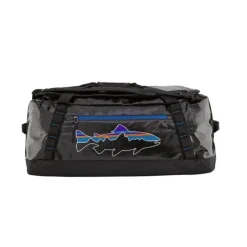 Patagonia Black Hole Duffel 55L Black w/Fitz Trout - Your Premium Fishing Gear Store Rods Lines Baits Accessories* Shop All