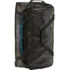 Patagonia Black Hole Wheeled Duffel 100L Black w/Fitz Trout - Your Premium Fishing Gear Store Rods Lines Baits Accessories* Fishing Line
