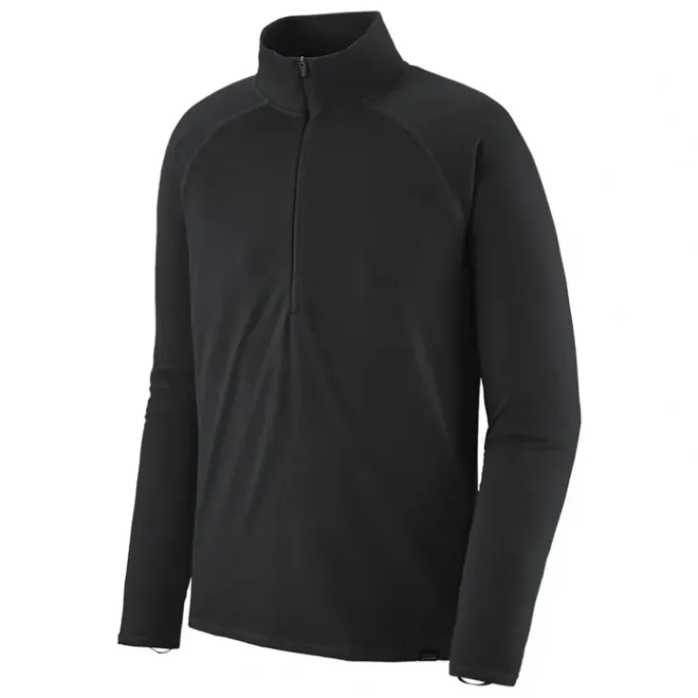 Patagonia Capilene Midweight Zip Neck Black - Your Premium Fishing Gear Store Rods Lines Baits Accessories* Shop All