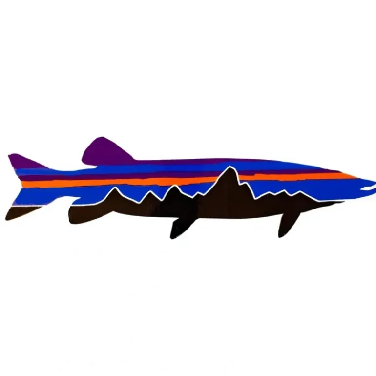 Patagonia Fitz Roy Musky Small Sticker - Your Premium Fishing Gear Store Rods Lines Baits Accessories* Shop All