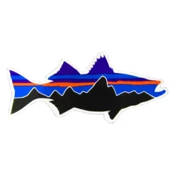 Patagonia Fitz Roy Striper Small Sticker - Your Premium Fishing Gear Store Rods Lines Baits Accessories* Shop All