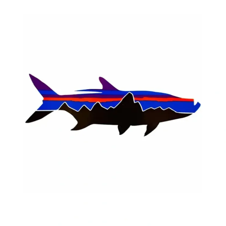 Patagonia Fitz Roy Tarpon Small Sticker - Your Premium Fishing Gear Store Rods Lines Baits Accessories* Shop All