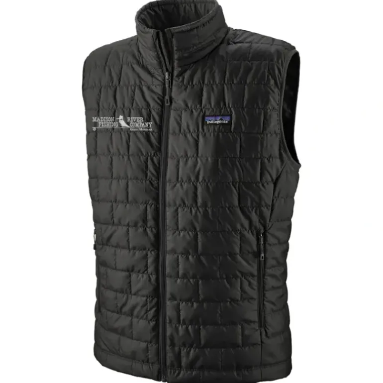 Patagonia Logo Nano Puff Vest Black - Your Premium Fishing Gear Store Rods Lines Baits Accessories* Shop All