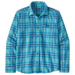 Patagonia L/S LW Fjord Flannel Shirt Ocean: Subtidal Blue - Your Premium Fishing Gear Store Rods Lines Baits Accessories* Shop All