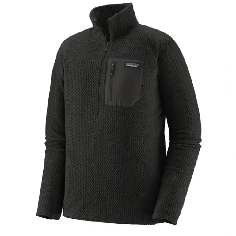 Patagonia R1 Air Zip Neck Black - Your Premium Fishing Gear Store Rods Lines Baits Accessories* Shop All