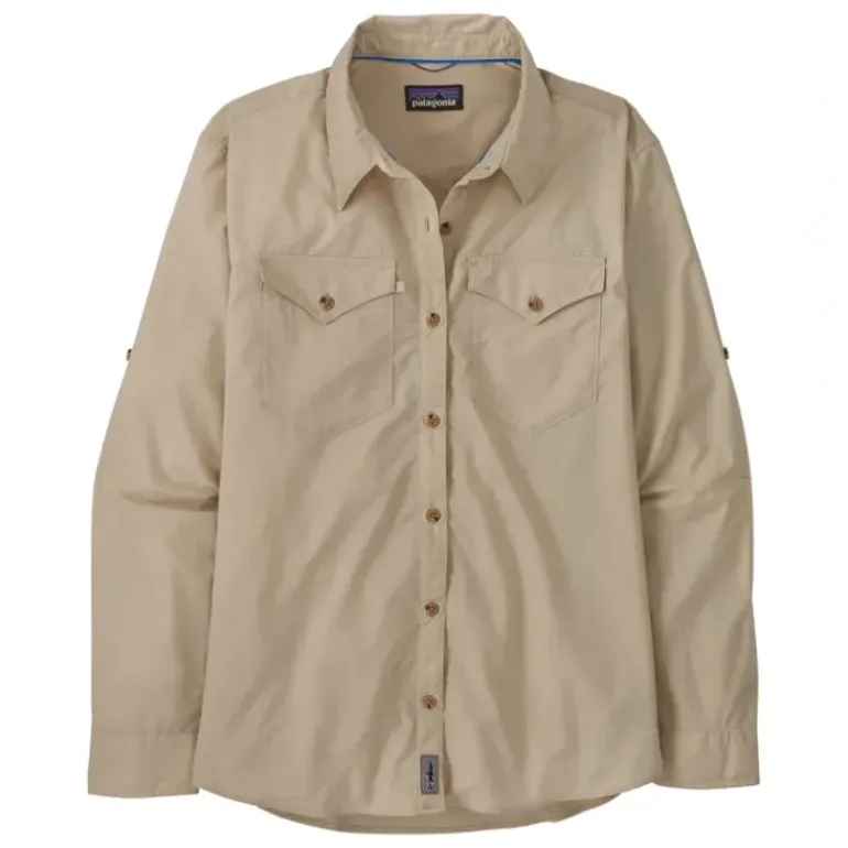 Patagonia Womens L/S Sun Stretch Shirt Pumice - Your Premium Fishing Gear Store Rods Lines Baits Accessories* Fly Fishing