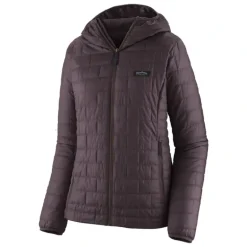 Patagonia Womens Nano Puff Fitz Roy Trout Hoody Obsidian Plum - Your Premium Fishing Gear Store Rods Lines Baits Accessories* Fishing Line