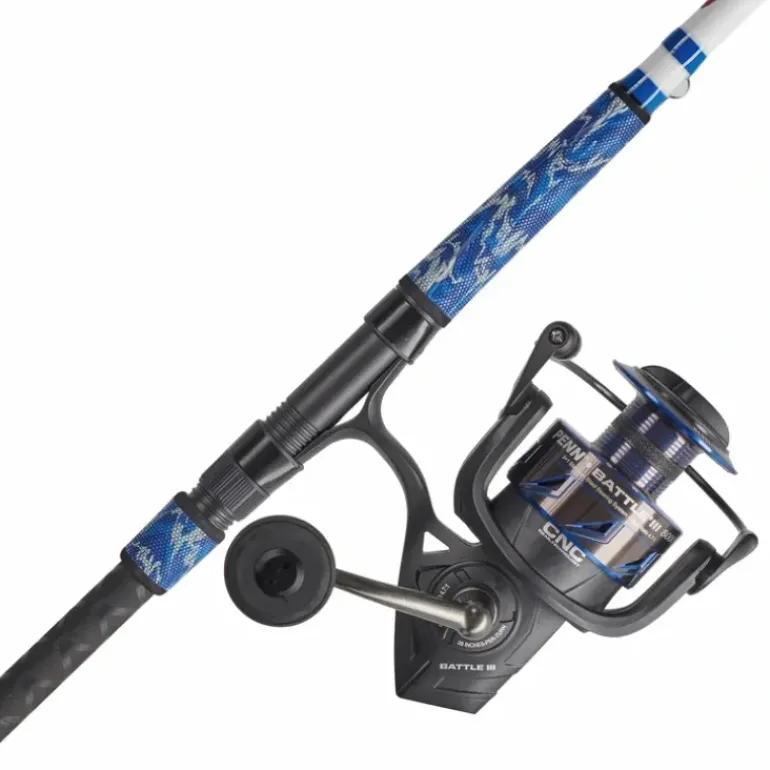 Penn Battle III LE Spinning Reel Combo, Metal Body, CNC Gears, HT100 Drag - Your Premium Fishing Gear Store Rods Lines Baits Accessories* Fishing Line