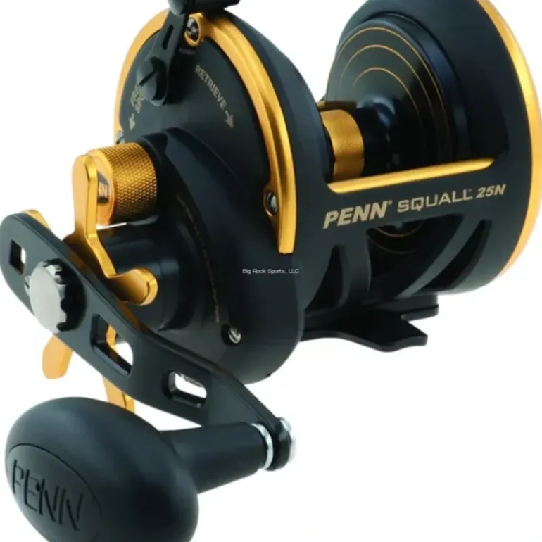 Penn SQL25N Squall Star Drag Conventional Reel, RH, 6BB + 1RB, 6.0:1 Ratio - Your Premium Fishing Gear Store Rods Lines Baits Accessories* Fishing Line