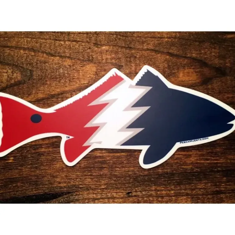 Pesca Muerta Redfish Sticker - Grateful - Your Premium Fishing Gear Store Rods Lines Baits Accessories* Fly Fishing
