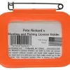 Pete Rickard License Holder Orange Heavy-Duty Vinyl - Your Premium Fishing Gear Store Rods Lines Baits Accessories* Shop All