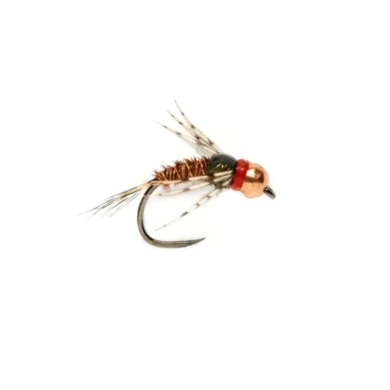 Pheasant Tail Red Collar Leggy Tungsten Beadhead Barbless - Your Premium Fishing Gear Store Rods Lines Baits Accessories* Shop All