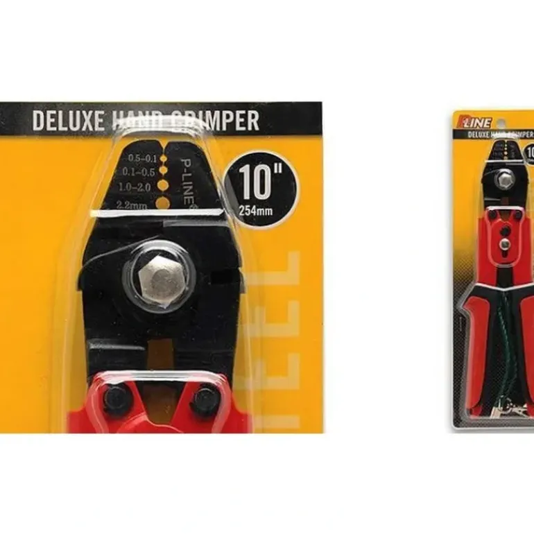 P-Line Hand Crimper Hypolon Grip Carbon Steel Head - Your Premium Fishing Gear Store Rods Lines Baits Accessories* Fishing Line