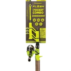 ProFISHiency PCFLASH Flash Telescopic Pocket Spincast Combo - Your Premium Fishing Gear Store Rods Lines Baits Accessories* Fishing Line