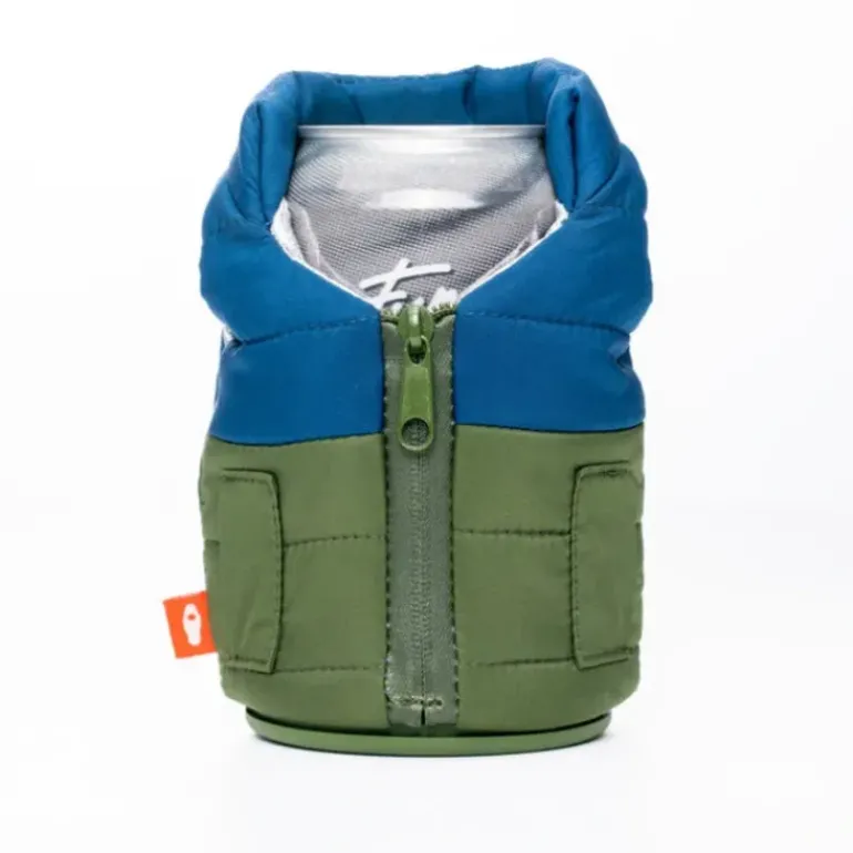 Puffin Drinkwear The Puffy Vest Olive Green Sailor Blue - Your Premium Fishing Gear Store Rods Lines Baits Accessories* Shop All