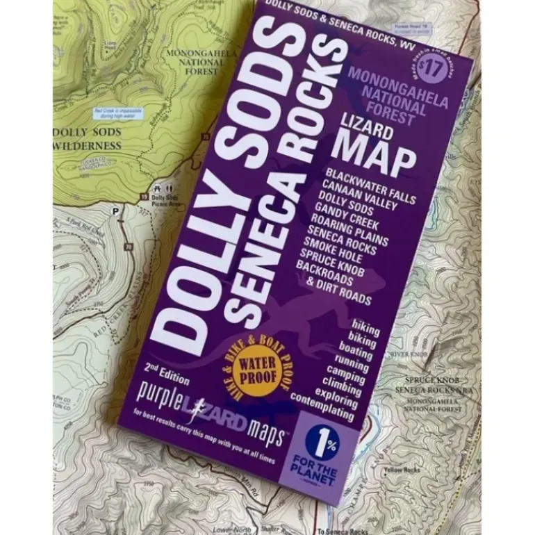 Purple Lizard Map - Dolly Sods/Seneca Rocks 2nd Edition - Your Premium Fishing Gear Store Rods Lines Baits Accessories* Fishing Line