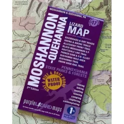 Purple Lizard Map - Moshannon & Quehanna 2nd Edition - Your Premium Fishing Gear Store Rods Lines Baits Accessories* Fishing Line
