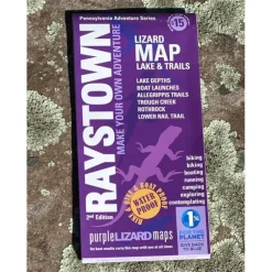 Purple Lizard Map - Raystown 3rd Edition - Your Premium Fishing Gear Store Rods Lines Baits Accessories* Fishing Line