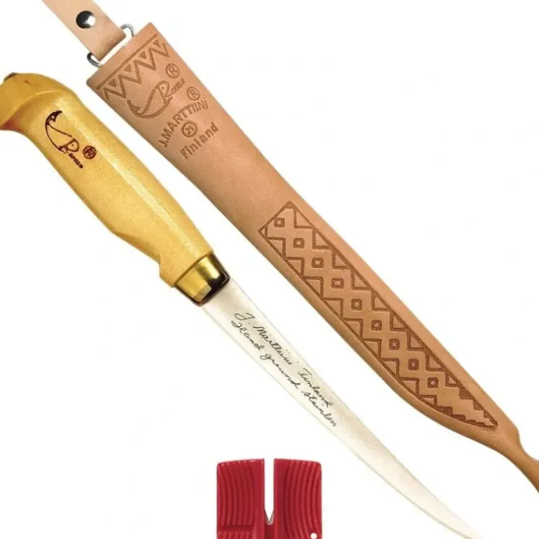 Rapala Fish'n Fillet Knife Wood Handle Single Stage Sharpener - Your Premium Fishing Gear Store Rods Lines Baits Accessories* Shop All