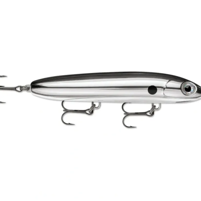 Rapala Skitter V 13 Topwater Floating, 5-1/4", 1oz, Pure Chrome - Your Premium Fishing Gear Store Rods Lines Baits Accessories* Bait