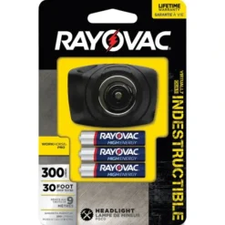 Rayovac Indestructible 180 Lumen 3AAA Head Lamp/w batts - Your Premium Fishing Gear Store Rods Lines Baits Accessories* Fishing Line