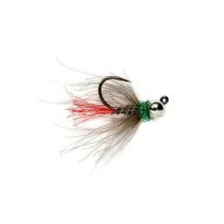 Red Tag Jig Black Tungsten Beadhead Barbless - Your Premium Fishing Gear Store Rods Lines Baits Accessories* Fly Fishing