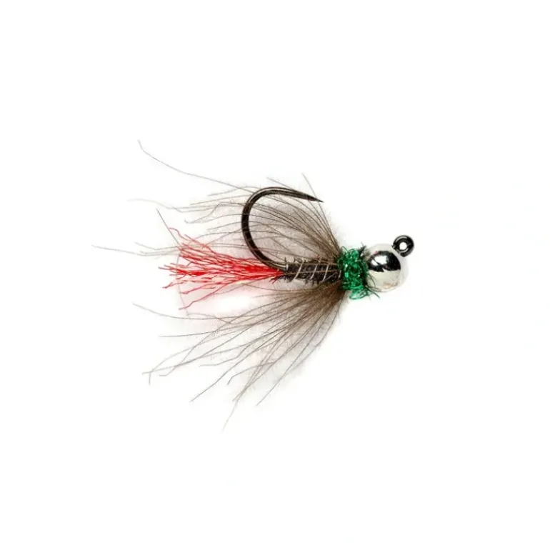 Red Tag Jig Black Tungsten Beadhead Barbless - Your Premium Fishing Gear Store Rods Lines Baits Accessories* Fly Fishing