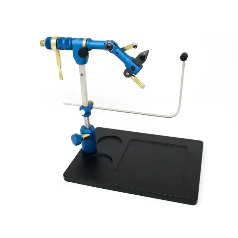 Renzetti Master Vise Blue w/SW Stem and Black Streamer Pedestal Base - Your Premium Fishing Gear Store Rods Lines Baits Accessories* Shop All
