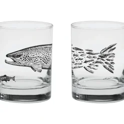 Rep Your Water Brown Snacks Old Fashioned Glass - Your Premium Fishing Gear Store Rods Lines Baits Accessories* Shop All