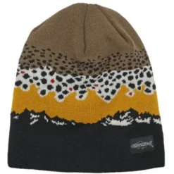 Rep Your Water Brown Trout Mountains Knit Hat - Your Premium Fishing Gear Store Rods Lines Baits Accessories* Shop All