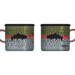 Rep Your Water Rainbow Flank Enamel Camp Mug - Your Premium Fishing Gear Store Rods Lines Baits Accessories* Shop All