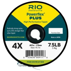 RIO PowerFlex Plus Tippet - 30 Yards - Your Premium Fishing Gear Store Rods Lines Baits Accessories* Shop All