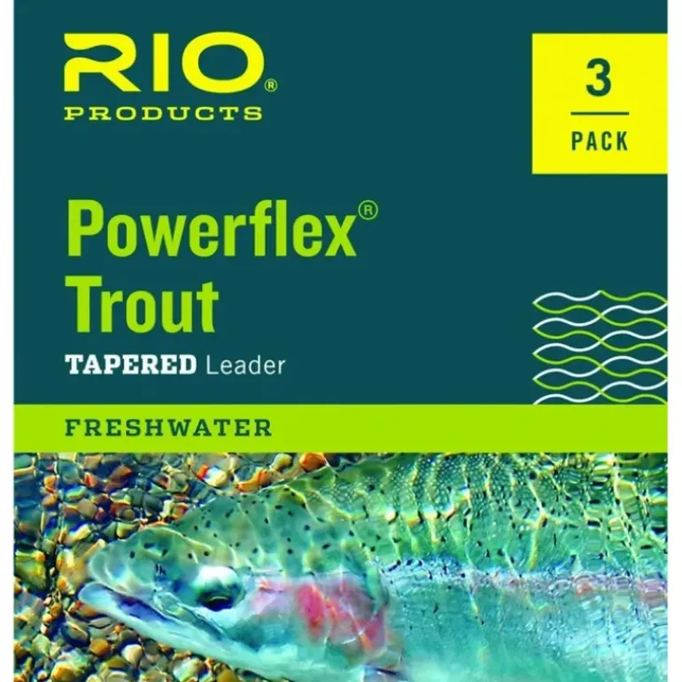 Rio Powerflex Tapered Leader 3-Pack - Your Premium Fishing Gear Store Rods Lines Baits Accessories* Fishing Line