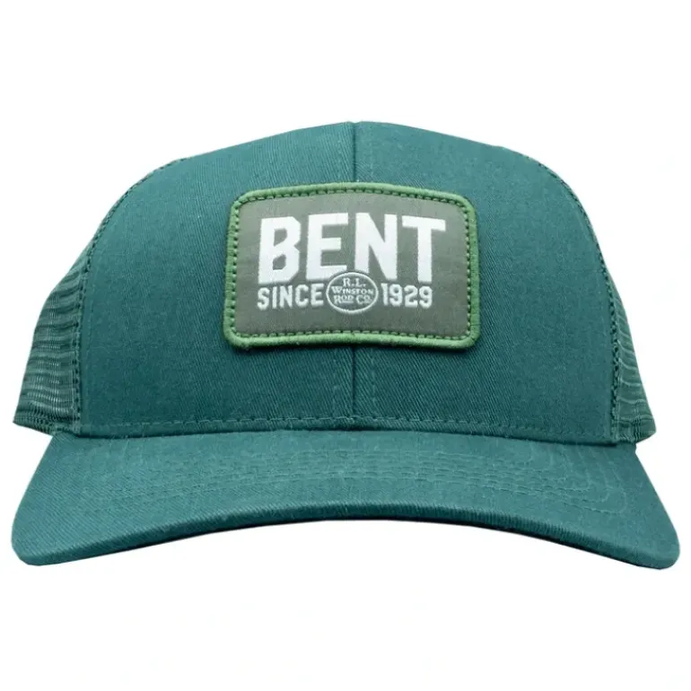 R. L. Winston Bent Green Trucker Hat - Your Premium Fishing Gear Store Rods Lines Baits Accessories* Rods