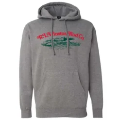 R. L. Winston Heritage Hoodie Heather Gray - Your Premium Fishing Gear Store Rods Lines Baits Accessories* Rods