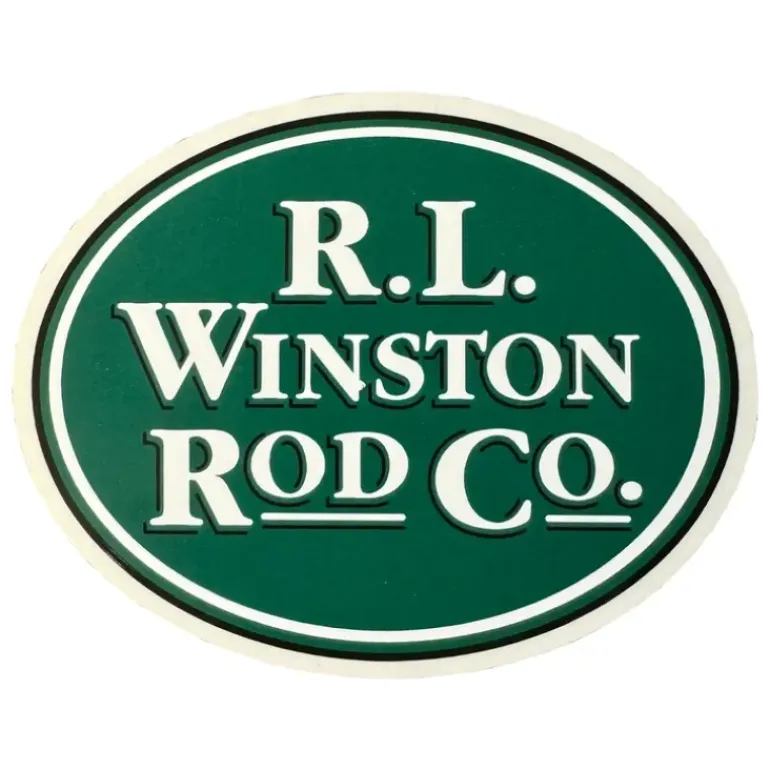 R.L. Winston Large Sticker Green 7" - Your Premium Fishing Gear Store Rods Lines Baits Accessories* Shop All