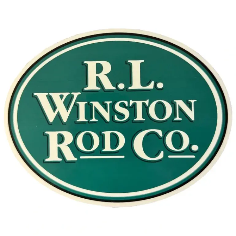 R.L. Winston Medium Sticker Green 5" - Your Premium Fishing Gear Store Rods Lines Baits Accessories* Shop All