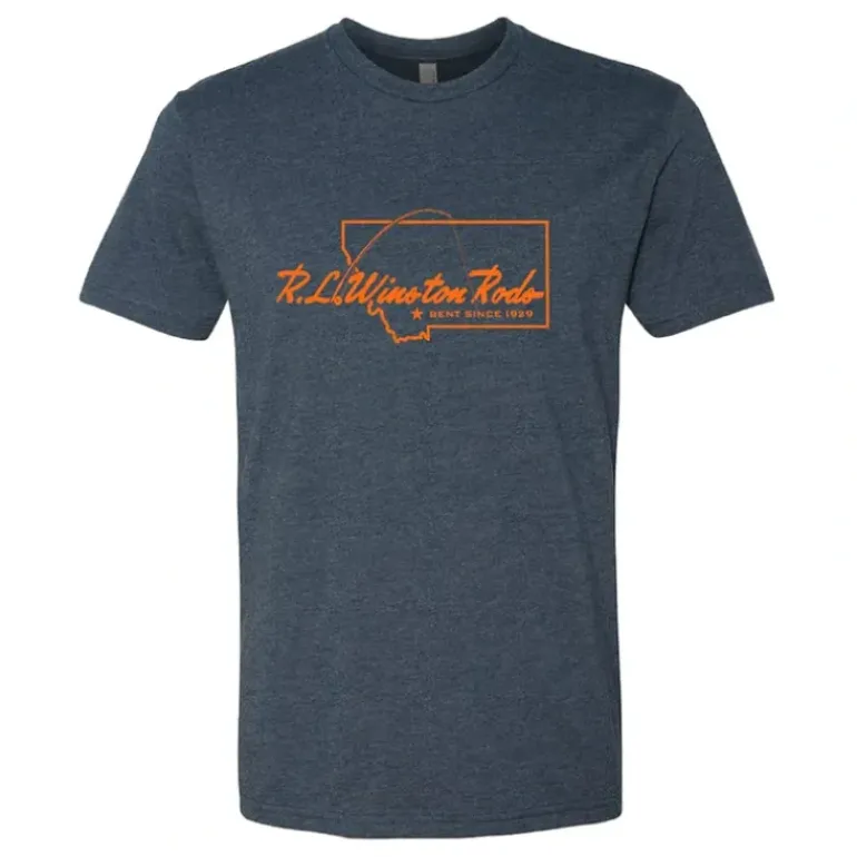 R.L. Winston Montana Logo T-Shirt Navy - Your Premium Fishing Gear Store Rods Lines Baits Accessories* Shop All