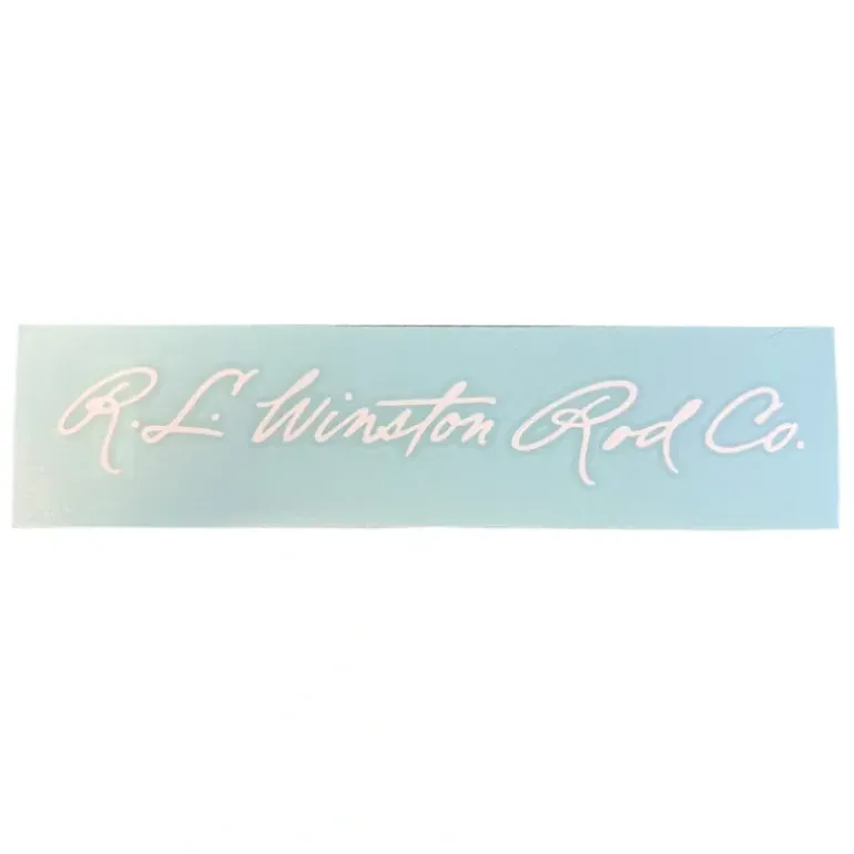 R.L. Winston Script Die Cut Sticker 12" - Your Premium Fishing Gear Store Rods Lines Baits Accessories* Shop All
