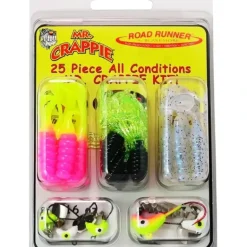 Road Runner Mr. Crappie 25 Piece Kit - Your Premium Fishing Gear Store Rods Lines Baits Accessories* Shop All