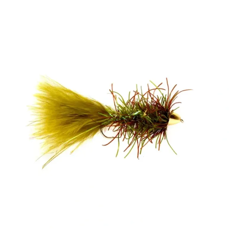 Rubber Bugger Conehead Olive - Your Premium Fishing Gear Store Rods Lines Baits Accessories* Fly Fishing