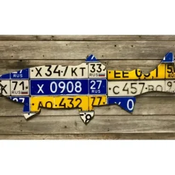 Russian Trout License Plate Art - Your Premium Fishing Gear Store Rods Lines Baits Accessories* Shop All