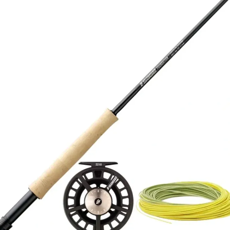 Sage 490-4 FOUNDATION OUTFIT 4WT 4PC 9ft - Your Premium Fishing Gear Store Rods Lines Baits Accessories* Fishing Line