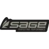 SAGE Logo Decal Steel/Black Sticker - Your Premium Fishing Gear Store Rods Lines Baits Accessories* Shop All