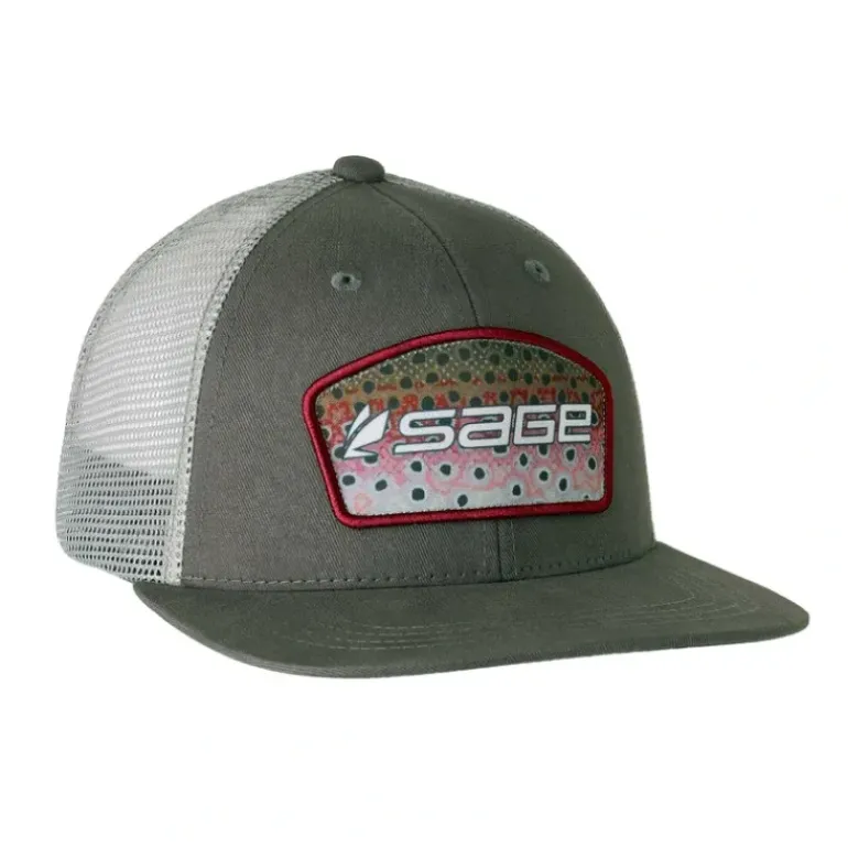 SAGE Patch Trucker Rainbow Charcoal - Your Premium Fishing Gear Store Rods Lines Baits Accessories* Shop All