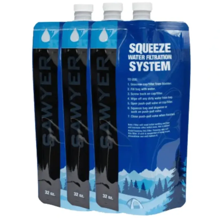 Sawyer 32 oz Squeezable Pouch - Set of 3 - Your Premium Fishing Gear Store Rods Lines Baits Accessories* Shop All