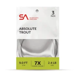 Scientific Anglers Absolute Trout Leader 7.5' 3-Pack - Your Premium Fishing Gear Store Rods Lines Baits Accessories* Shop All