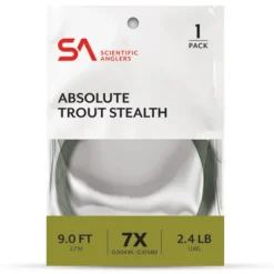 Scientific Anglers Absolute Trout Stealth Leader 9' Single - Your Premium Fishing Gear Store Rods Lines Baits Accessories* Fishing Line