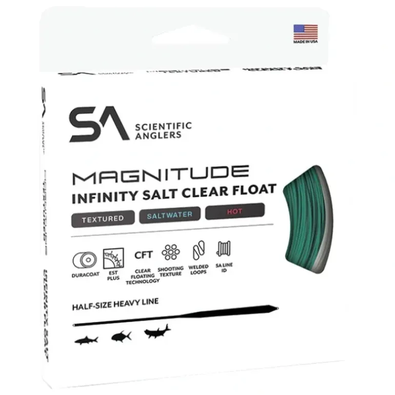 Scientific Anglers Magnitude Textured Infinity Salt Fly Line 12' Clear Tip - Your Premium Fishing Gear Store Rods Lines Baits Accessories* Fishing Line