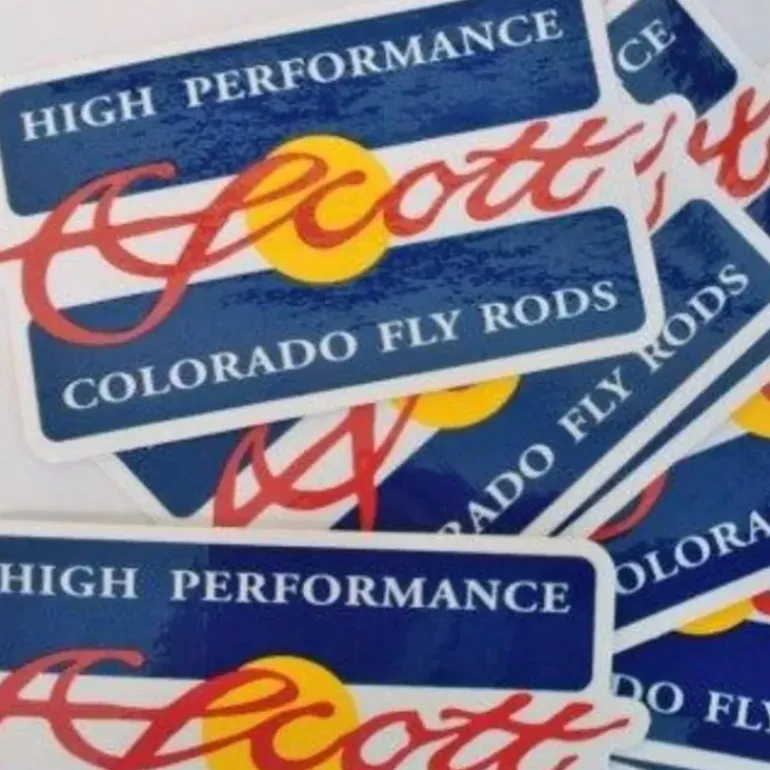 Scott Fly Rods Colorado Flag Sticker - Your Premium Fishing Gear Store Rods Lines Baits Accessories* Rods